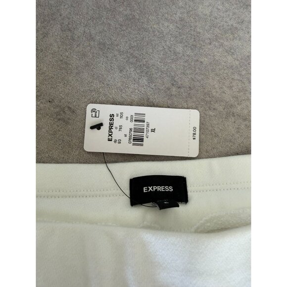 EXPRESS Women's White Sweatskirt Active Skort Size XL NEW NWT - Picture 6 of 9